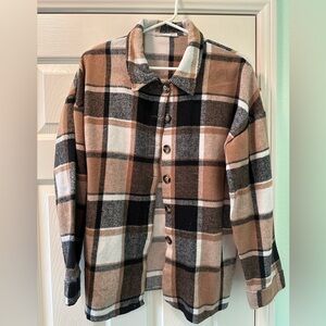 12th Tribe, Stonington Brown Multi Flannel